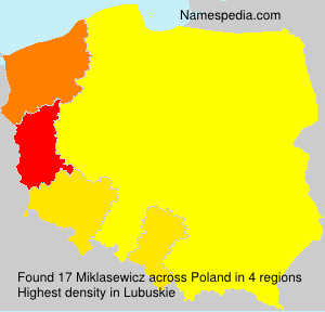 Surname Miklasewicz in Poland Surname Miklasewicz in Poland