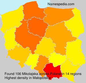 Surname Mikolajska in Poland Surname Mikolajska in Poland