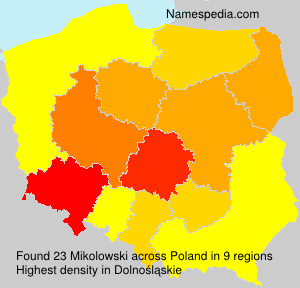 Surname Mikolowski in Poland Surname Mikolowski in Poland