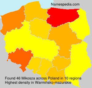 Surname Mikosza in Poland Surname Mikosza in Poland