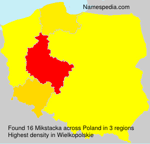 Surname Mikstacka in Poland Surname Mikstacka in Poland