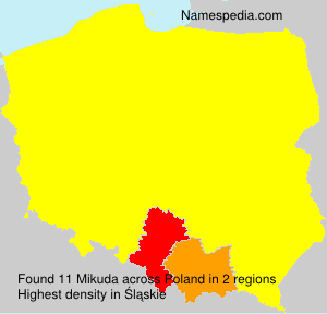Surname Mikuda in Poland Surname Mikuda in Poland