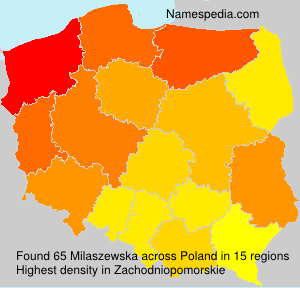 Surname Milaszewska in Poland Surname Milaszewska in Poland