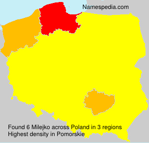 Surname Milejko in Poland Surname Milejko in Poland