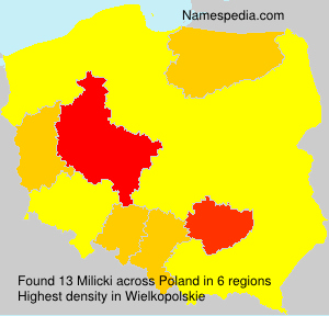 Surname Milicki in Poland Surname Milicki in Poland