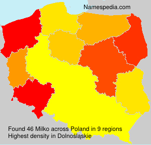 Surname Milko in Poland Surname Milko in Poland