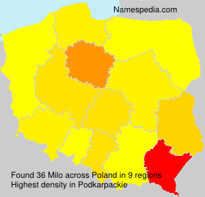 Surname Milo in Poland Surname Milo in Poland