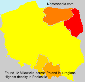 Surname Milowicka in Poland Surname Milowicka in Poland