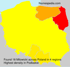 Surname Milowicki in Poland Surname Milowicki in Poland