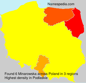 Surname Minarowska in Poland Surname Minarowska in Poland