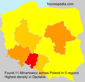 Surname Minartowicz in Poland Surname Minartowicz in Poland