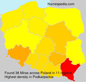 Surname Miras in Poland Surname Miras in Poland