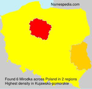 Surname Mirodka in Poland Surname Mirodka in Poland