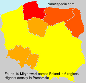 Surname Mirynowski in Poland