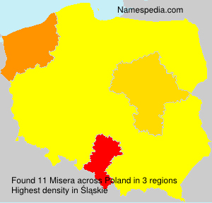 Surname Misera in Poland Surname Misera in Poland
