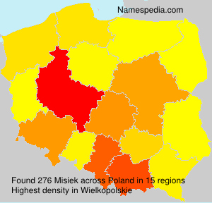 Surname Misiek in Poland Surname Misiek in Poland
