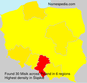 Surname Misik in Poland Surname Misik in Poland
