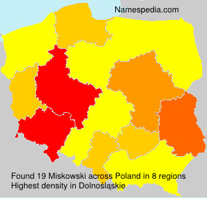 Surname Miskowski in Poland Surname Miskowski in Poland