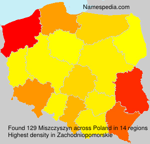 Surname Miszczyszyn in Poland Surname Miszczyszyn in Poland