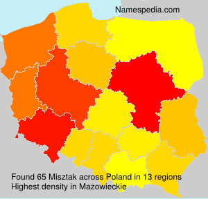Surname Misztak in Poland Surname Misztak in Poland