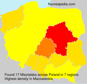 Surname Misztalska in Poland Surname Misztalska in Poland