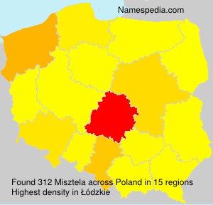 Surname Misztela in Poland Surname Misztela in Poland