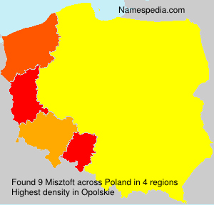 Surname Misztoft in Poland Surname Misztoft in Poland