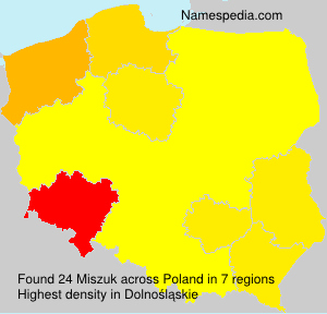 Surname Miszuk in Poland Surname Miszuk in Poland