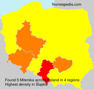 Surname Miterska in Poland Surname Miterska in Poland