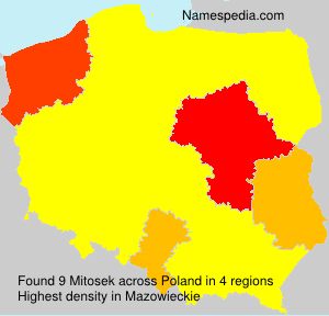 Surname Mitosek in Poland Surname Mitosek in Poland