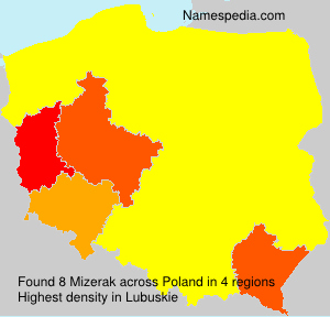 Surname Mizerak in Poland Surname Mizerak in Poland