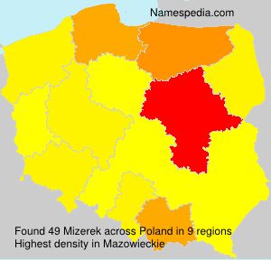 Surname Mizerek in Poland Surname Mizerek in Poland