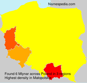 Surname Mlynar in Poland Surname Mlynar in Poland