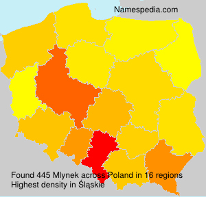 Surname Mlynek in Poland Surname Mlynek in Poland