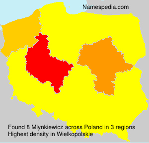 Surname Mlynkiewicz in Poland Surname Mlynkiewicz in Poland