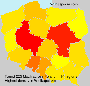 Surname Moch in Poland Surname Moch in Poland