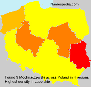 Surname Mochnaczewski in Poland
