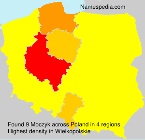 Surname Moczyk in Poland Surname Moczyk in Poland