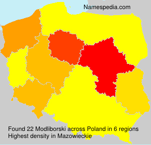 Surname Modliborski in Poland Surname Modliborski in Poland