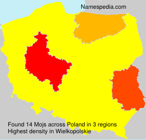 Surname Mojs in Poland Surname Mojs in Poland