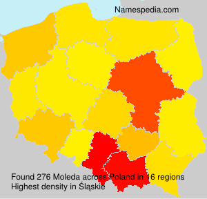 Surname Moleda in Poland Surname Moleda in Poland