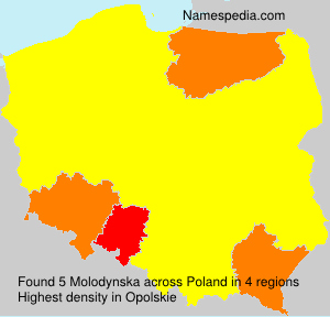 Surname Molodynska in Poland Surname Molodynska in Poland