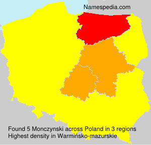 Surname Monczynski in Poland Surname Monczynski in Poland