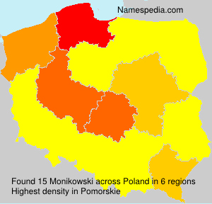 Surname Monikowski in Poland Surname Monikowski in Poland