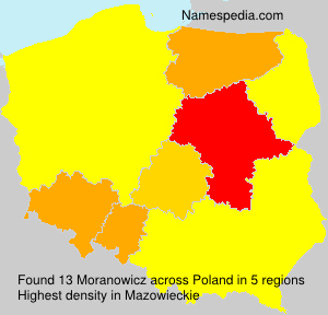 Surname Moranowicz in Poland Surname Moranowicz in Poland