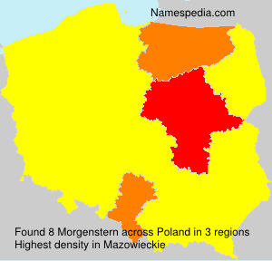 Surname Morgenstern in Poland Surname Morgenstern in Poland