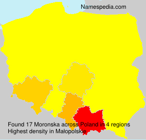 Surname Moronska in Poland Surname Moronska in Poland
