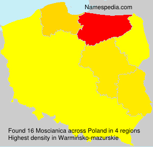 Surname Moscianica in Poland Surname Moscianica in Poland