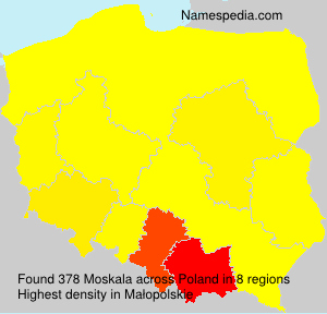Surname Moskala in Poland Surname Moskala in Poland