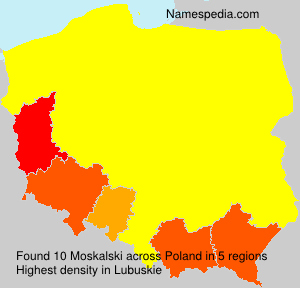 Surname Moskalski in Poland Surname Moskalski in Poland